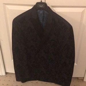 Van Heusen Navy Blue Sport Coat with Floral Design